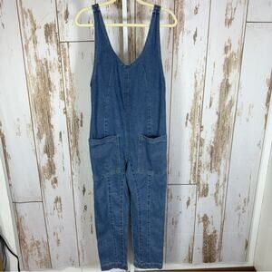 Happily Grey, Stylish Blue Denim Jumpsuit, Adjustable Straps. Size XS.